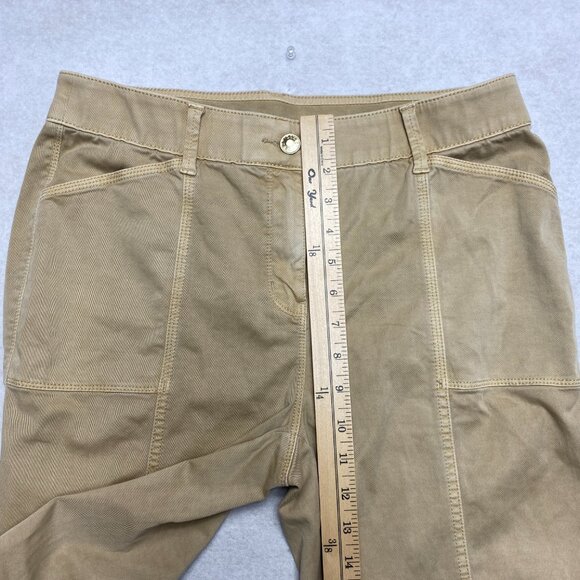 Chicos Pants Women's 1R Tan Utility Stretch Leggings Actual 30 X 26 - Picture 8 of 11
